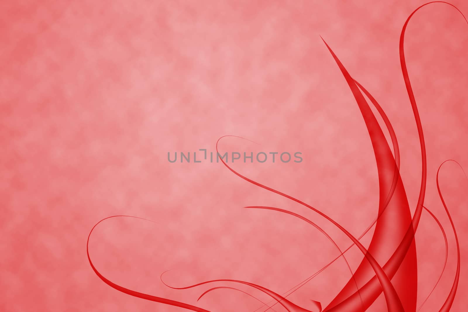 abstract design with wavy and curve red background