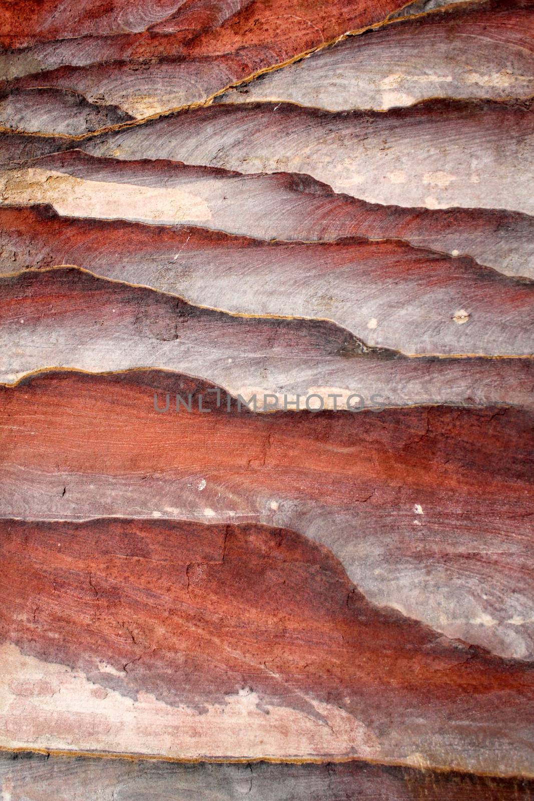 Sandstone gorge abstract pattern formation, Rose City cave, Siq, Petra, Jordan