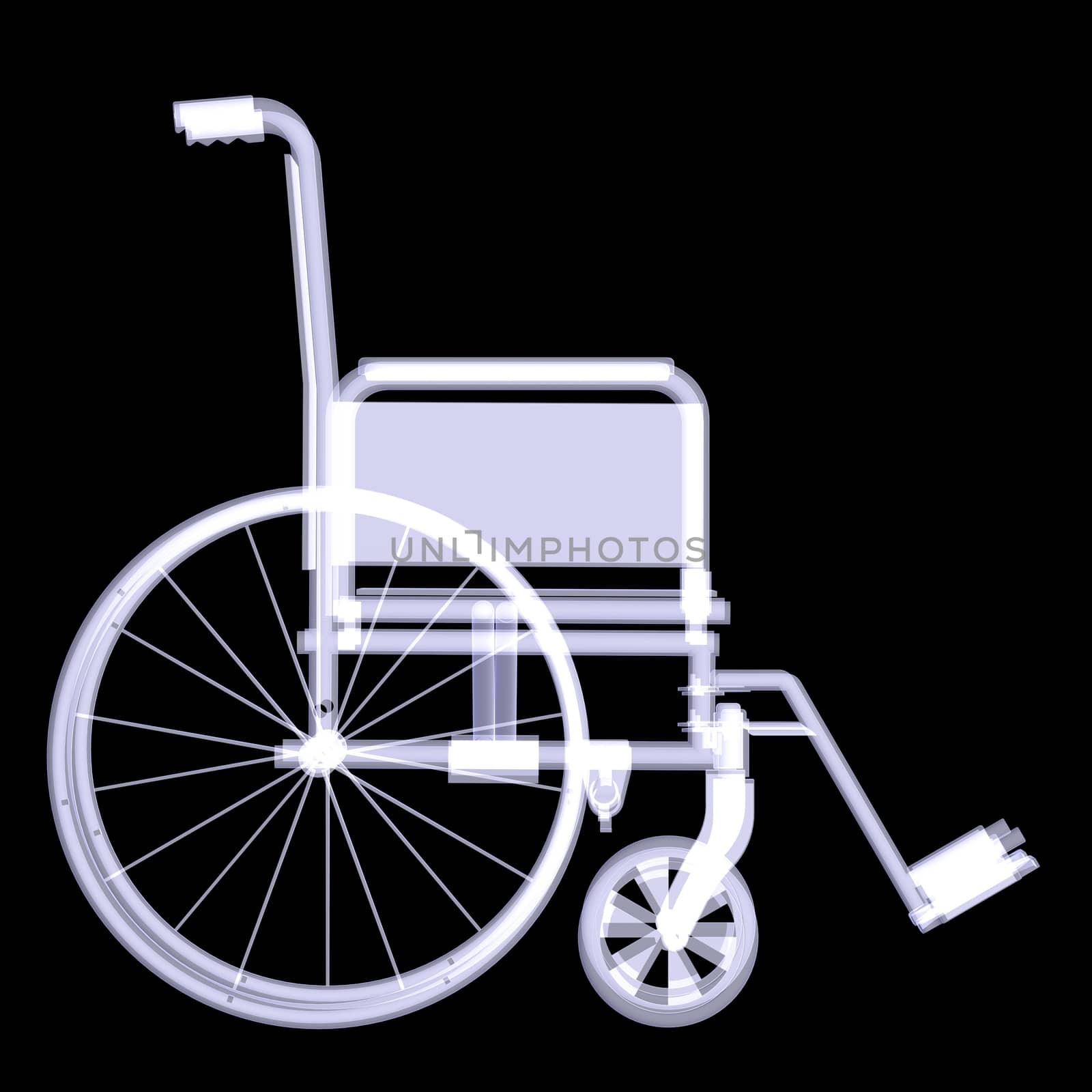 Wheelchair. X-ray by cherezoff