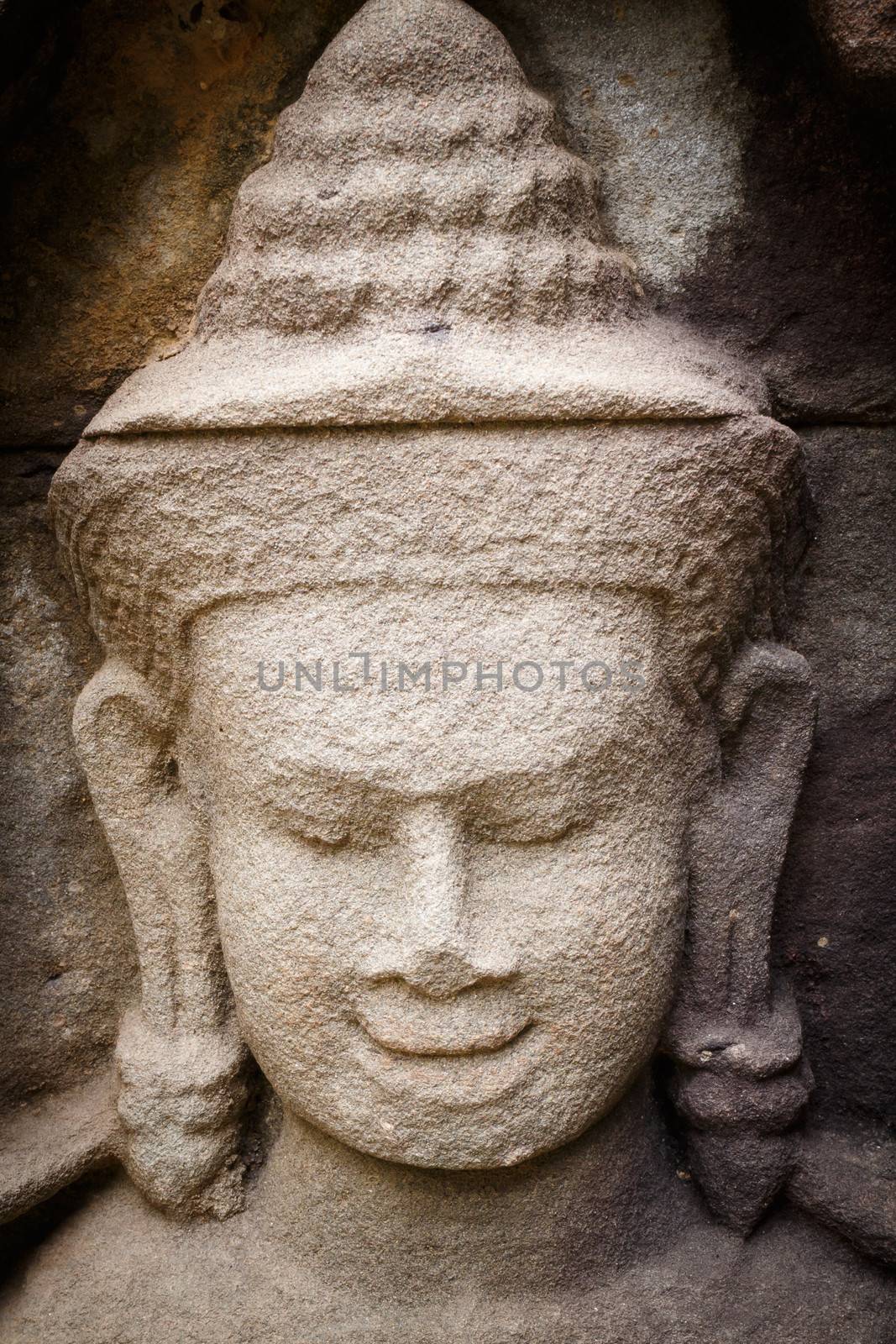 stone carving in the Thai temple,public place