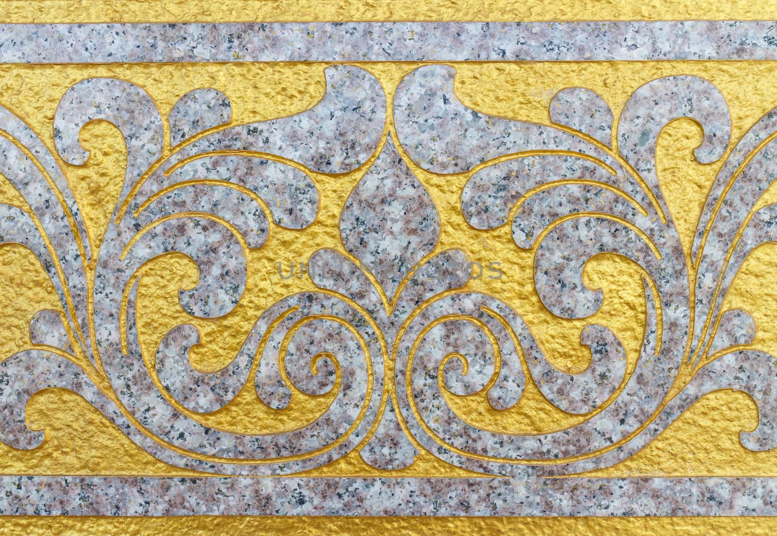 Golden Relief on the Wall