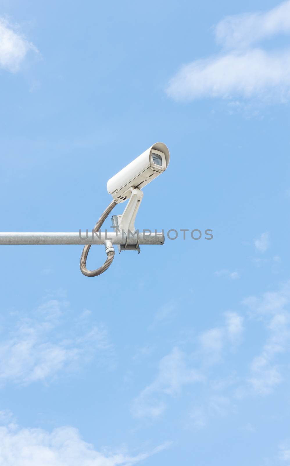 cctv and sky background