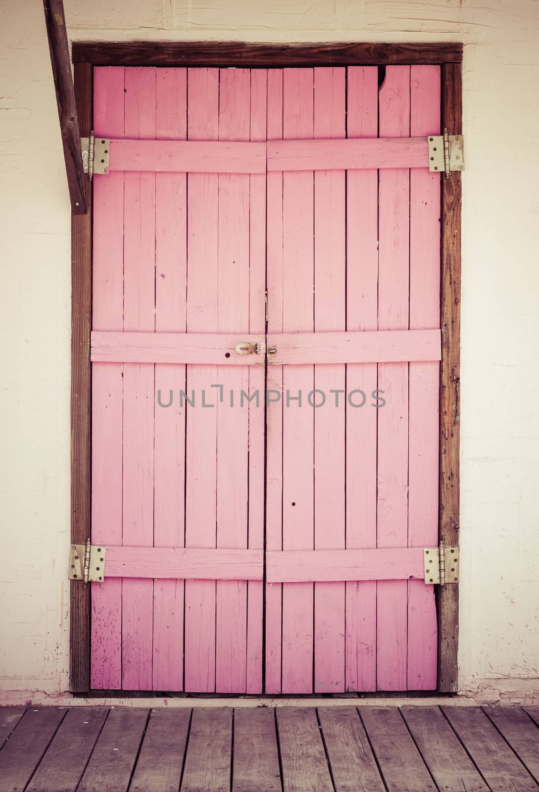 Wooden Pink Door