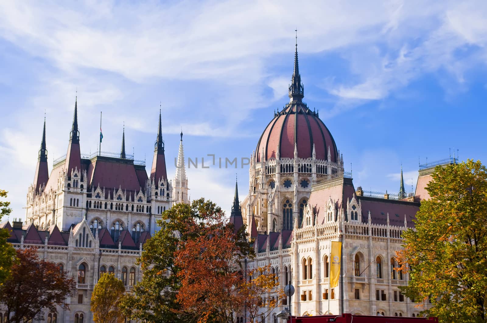 Front of parliament budapest city
