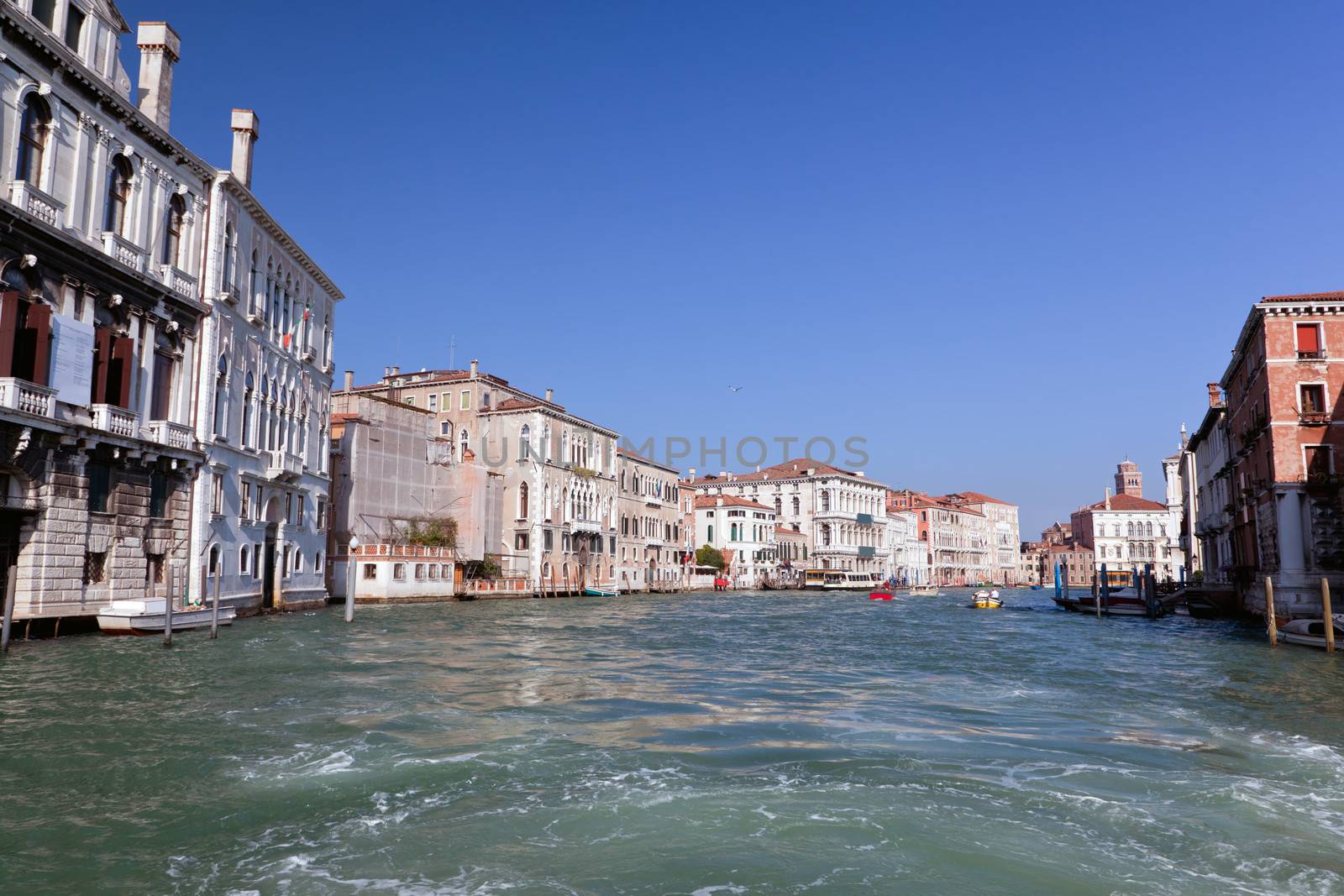 Venice, Grand Canal view, Italy. Sunny day by photocreo