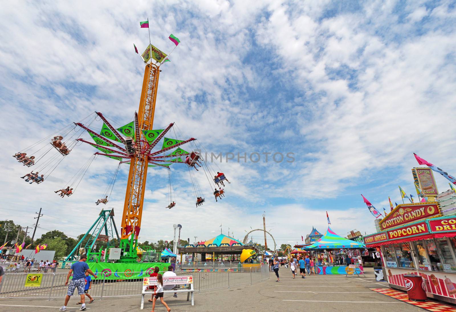 Rides on the Midway at the Indiana State Fair by sgoodwin4813