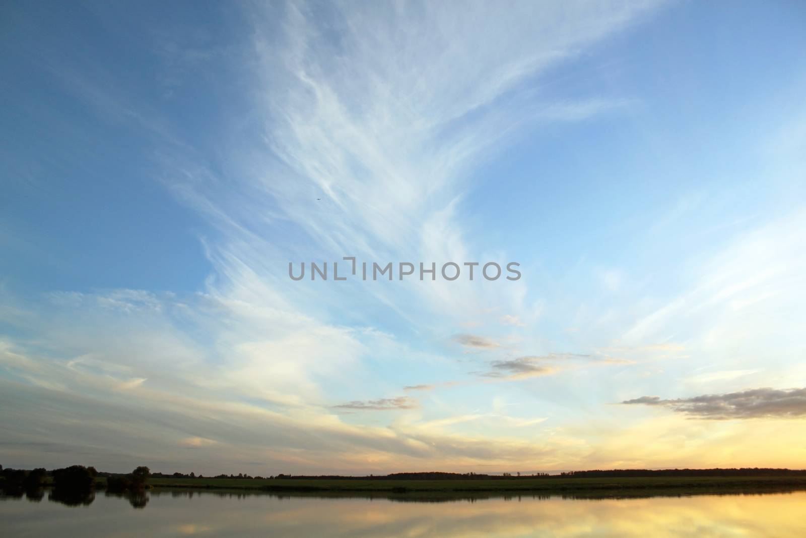 Landscape at sunset