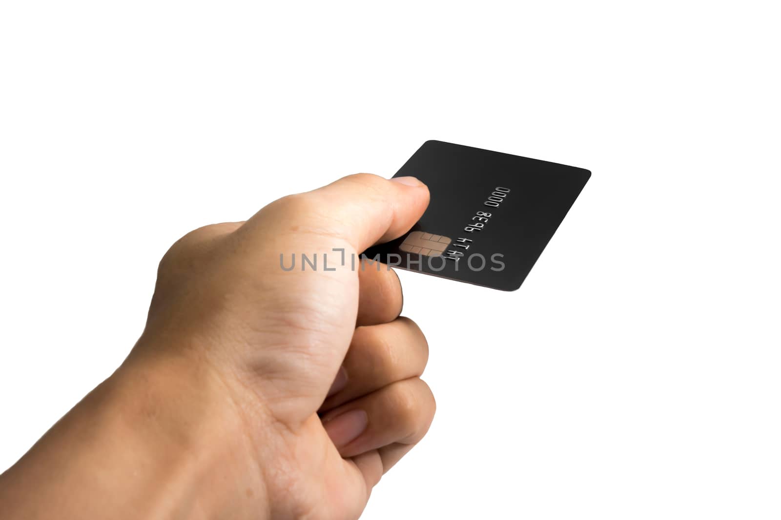 use credit card, isolated on white background