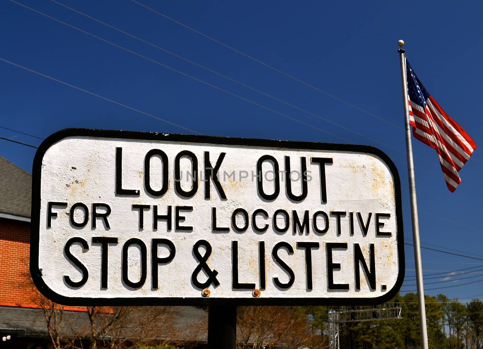 Look out for the Locomotive Sign 2 by RefocusPhoto