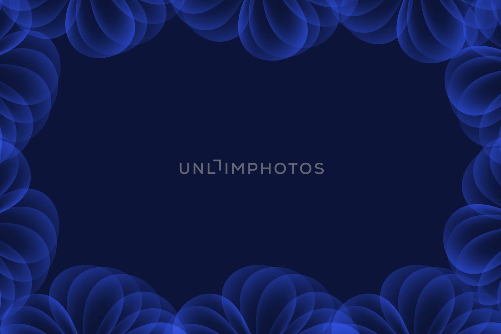 bright blue abstract background with circle layers