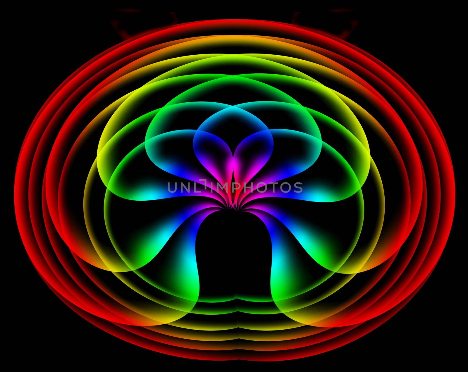 abstract colorful round curve background