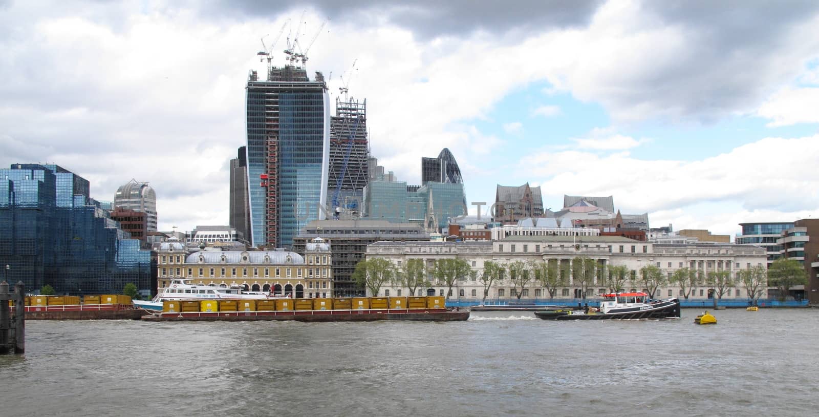 London cityscape including the Gherkin