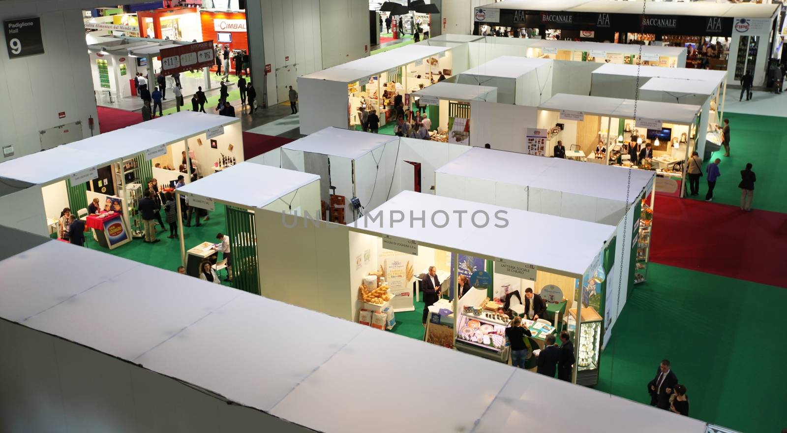 People visit Made in Italy food productions at Tuttofood 2013, World Food Exhibition during Food Week in Milano, Italy.