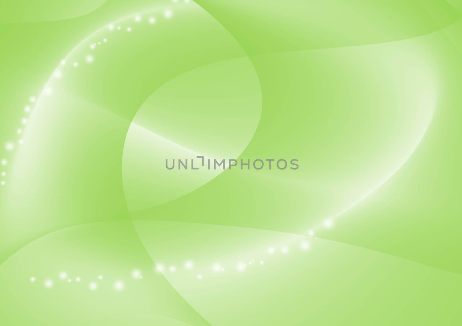 Green abstract with wavy and curve background