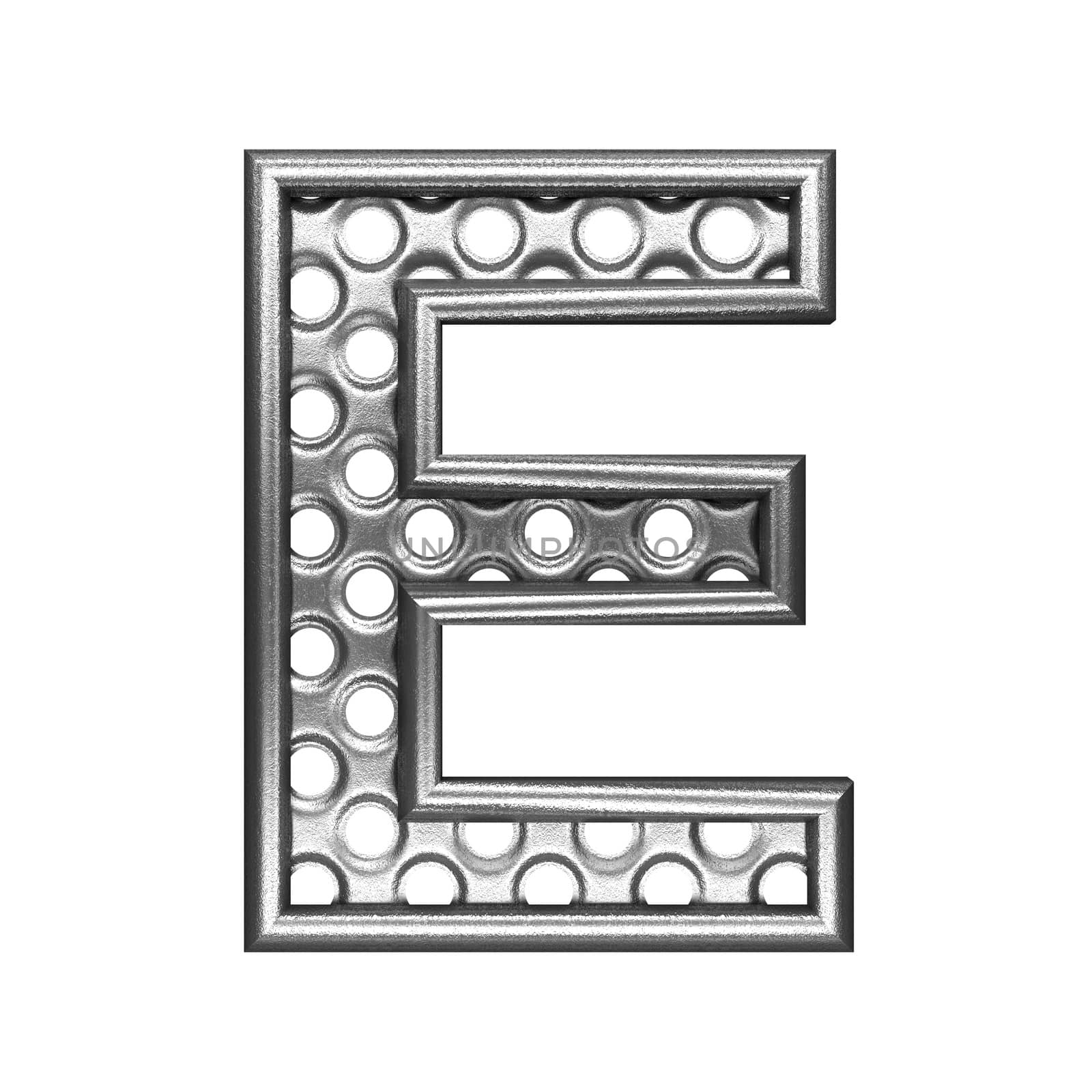 isolated metal figure