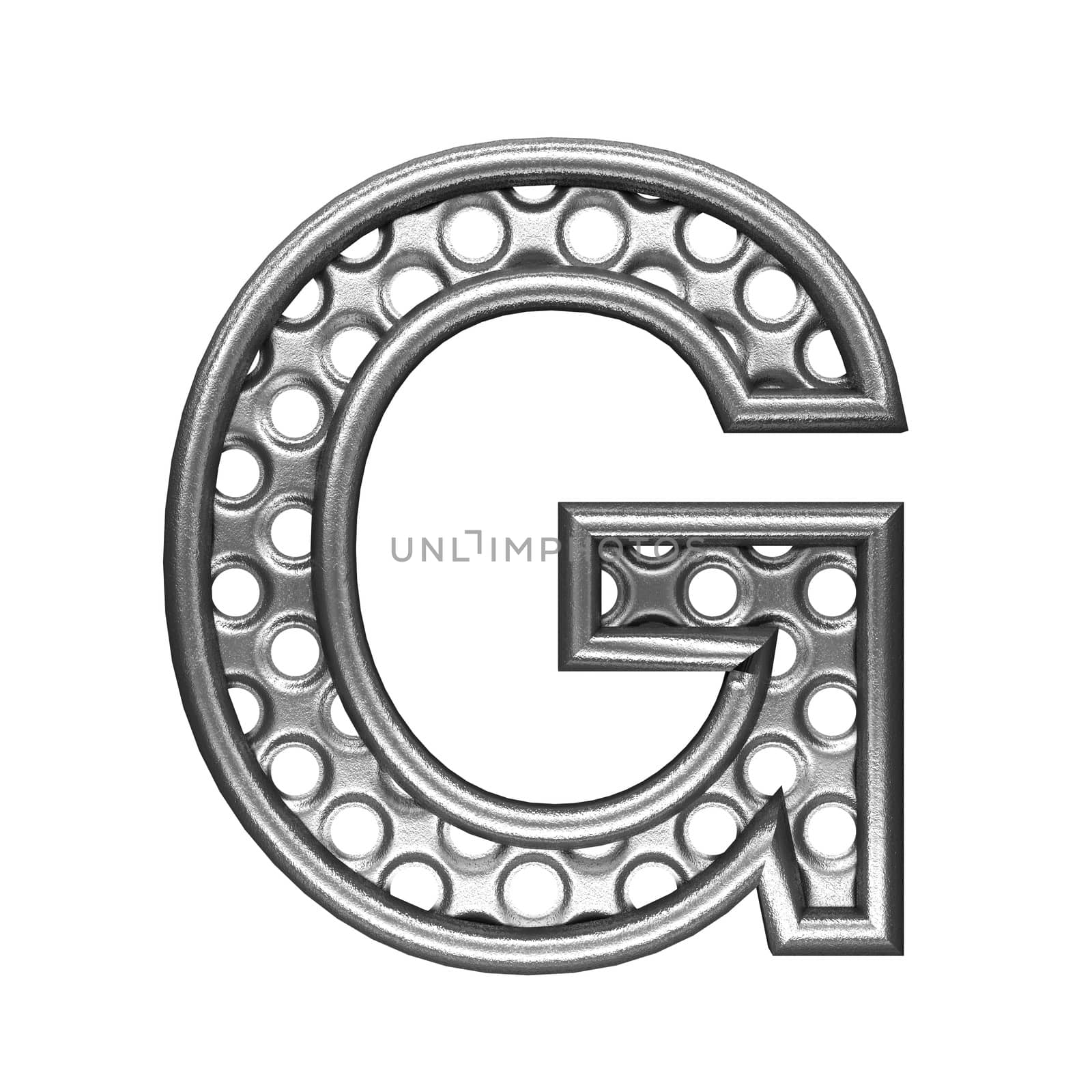 isolated metal figure