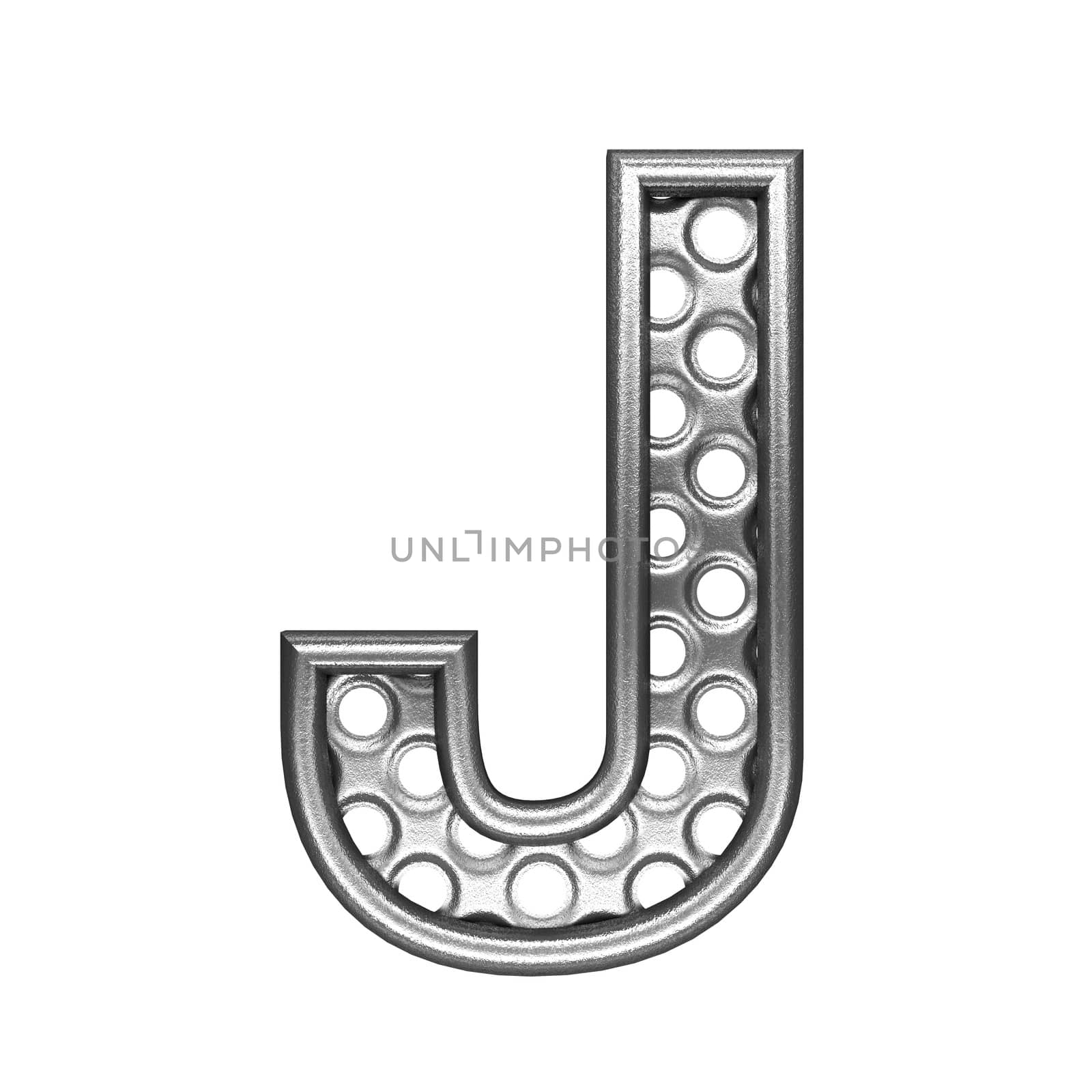 isolated metal figure