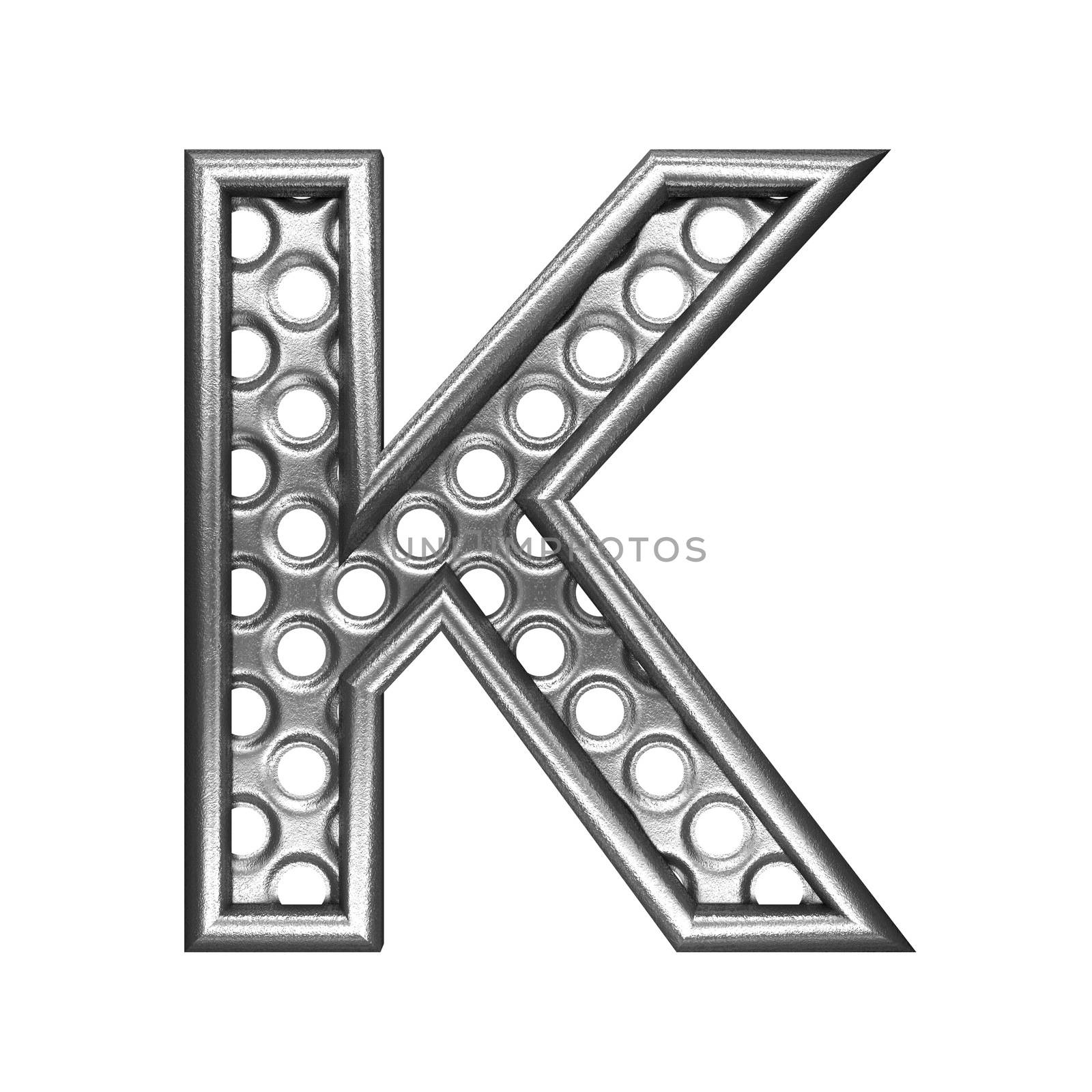 isolated metal figure