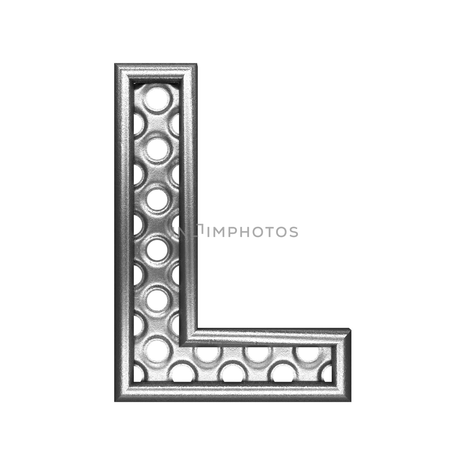 isolated metal figure