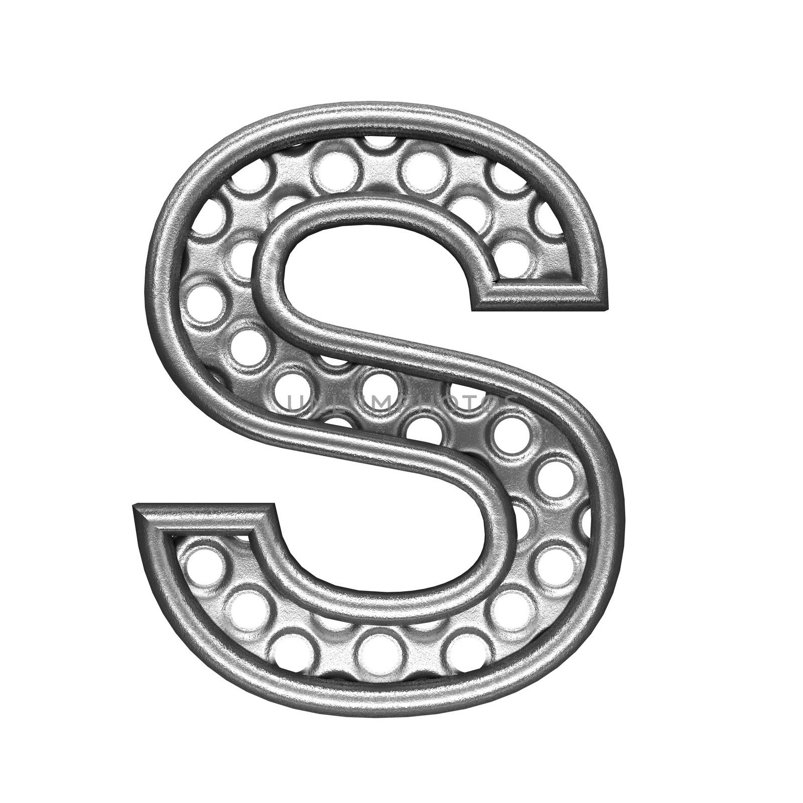 isolated metal figure