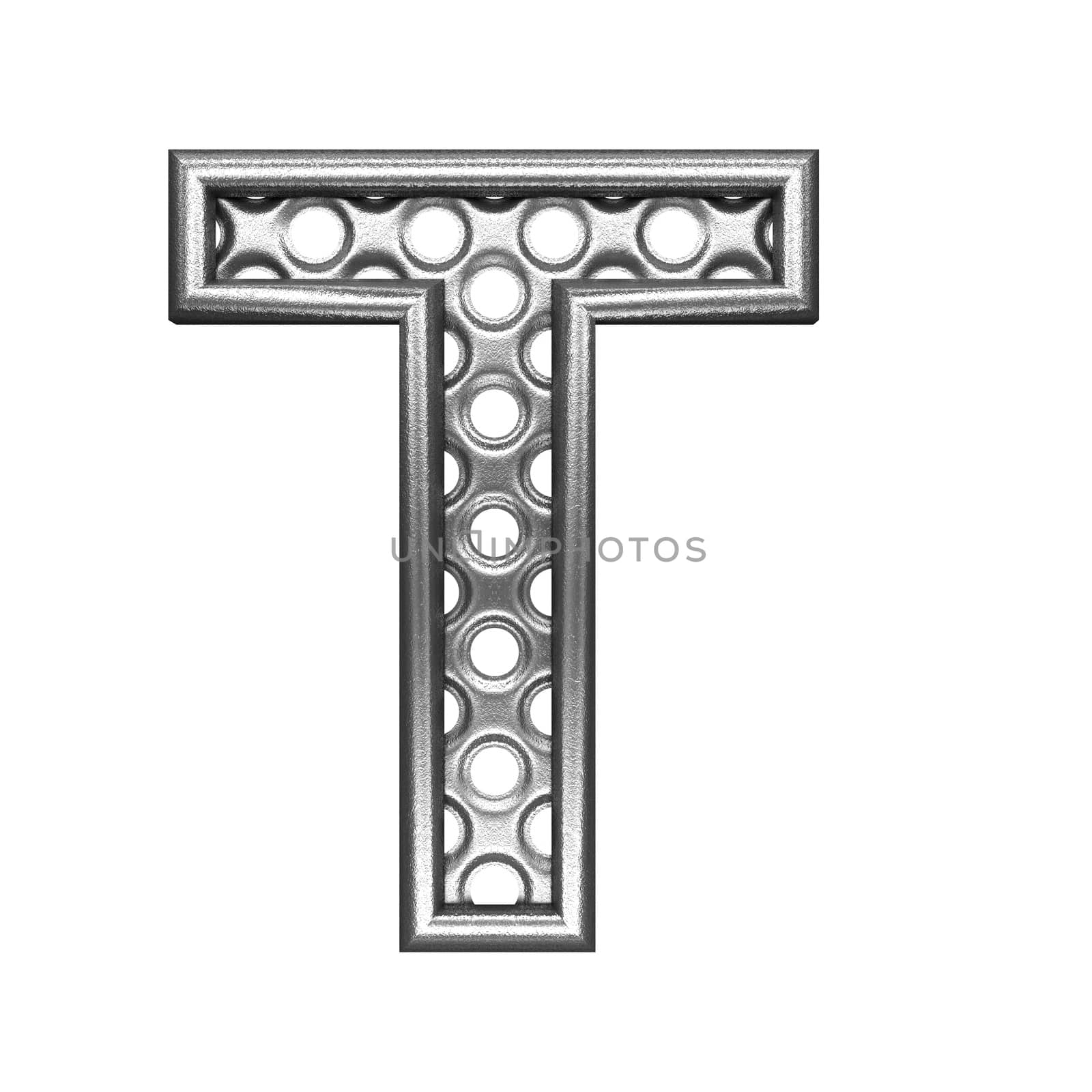 isolated metal figure