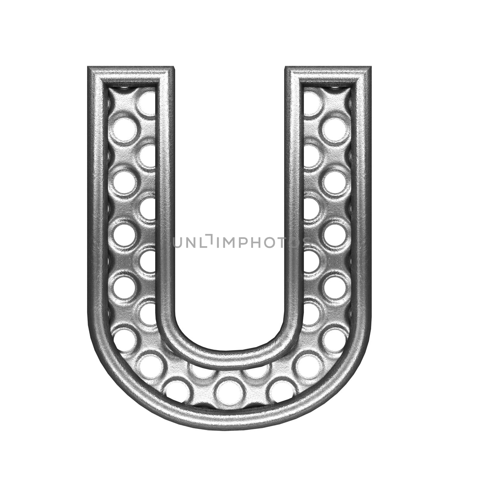 isolated metal figure
