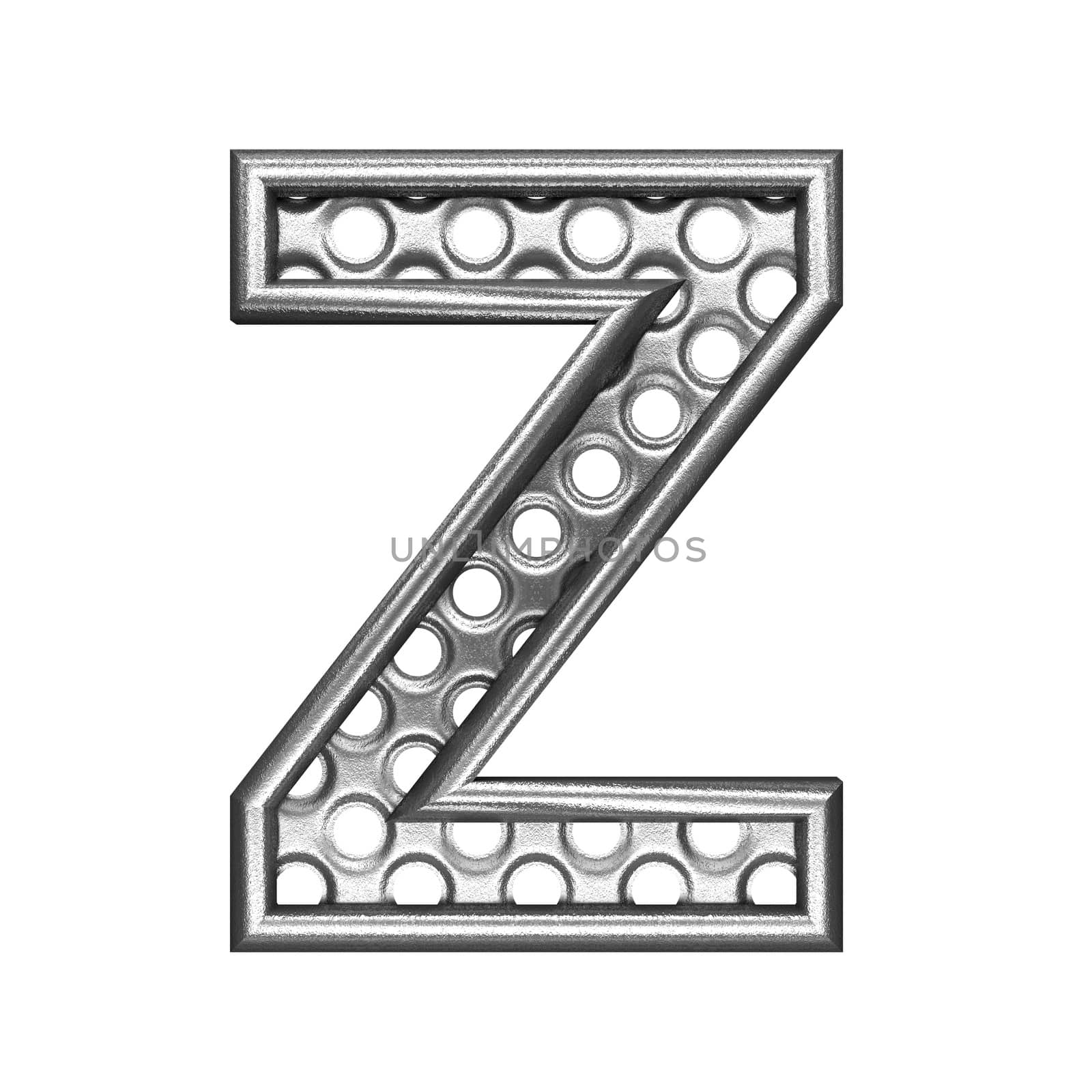 isolated metal figure