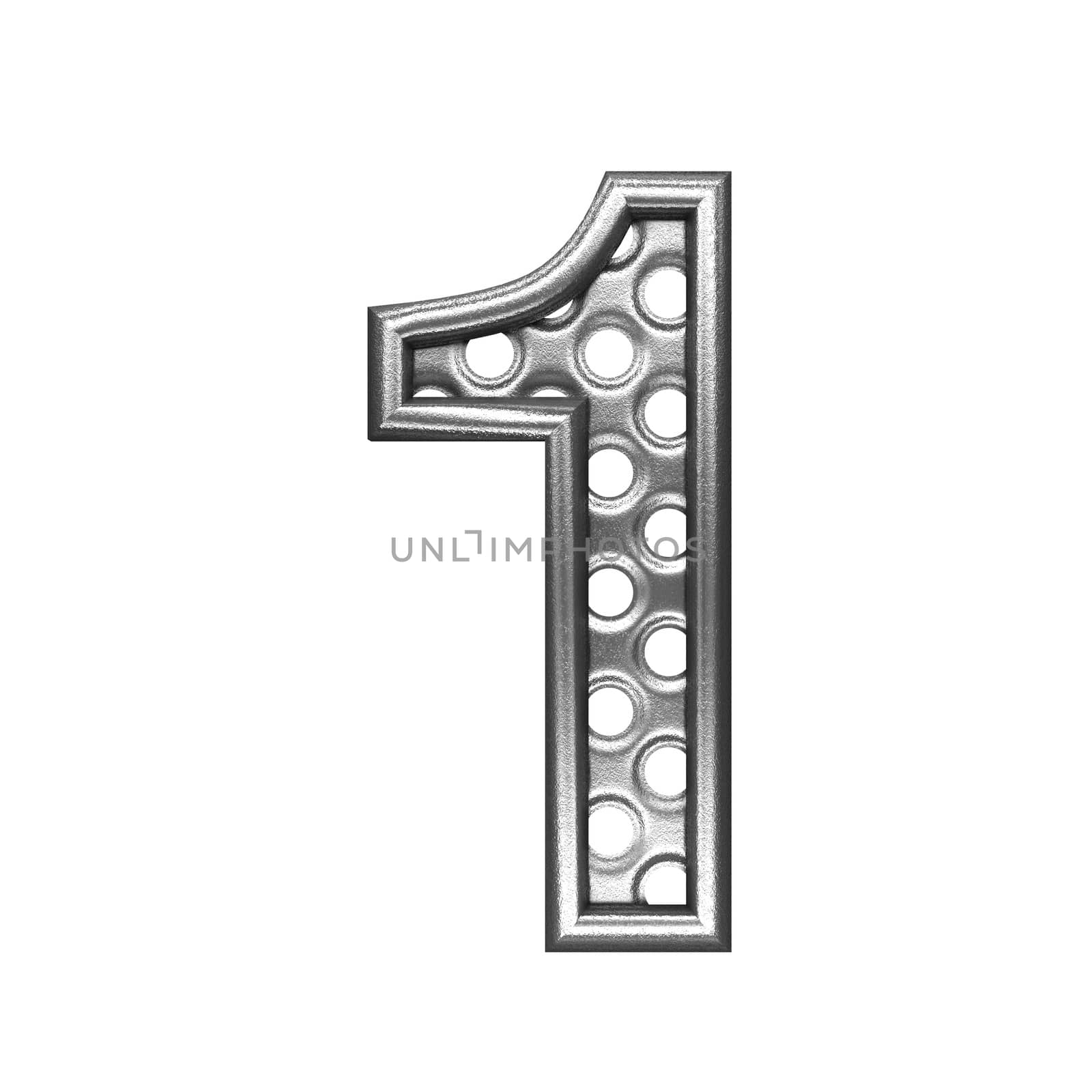 isolated metal figure