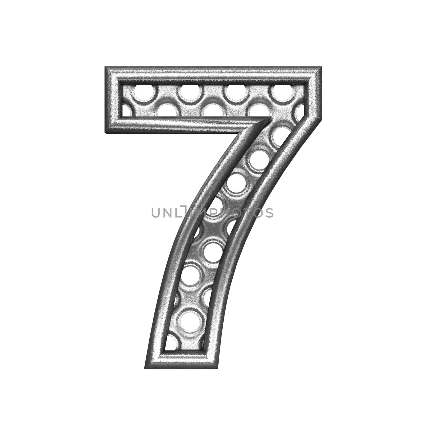 isolated metal figure