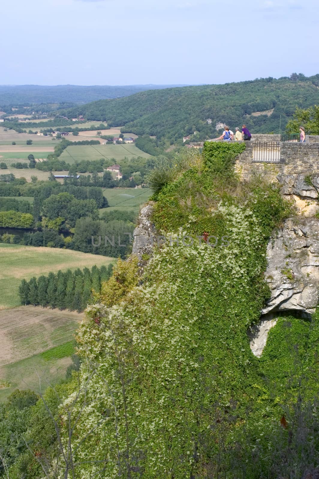 Landscape view of Domme by gillespaire