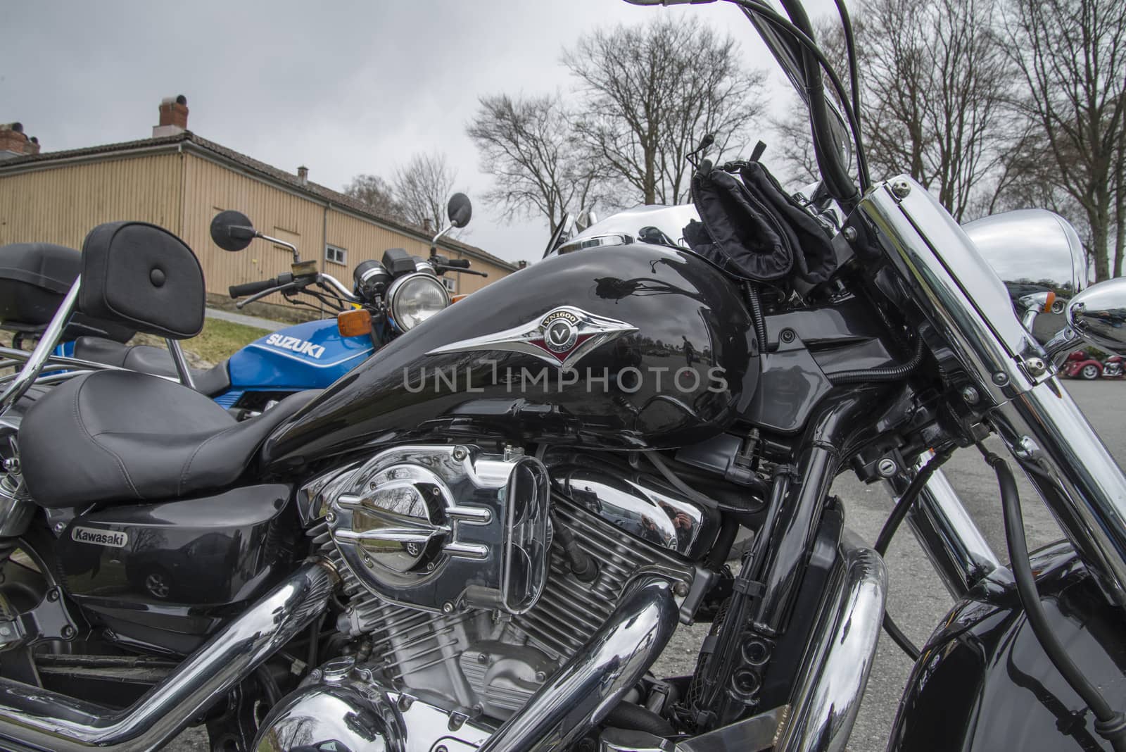 Every year in May there is a motorcycle meeting at Fredriksten fortress in Halden, Norway. In this photo Kawasaki VN 1600