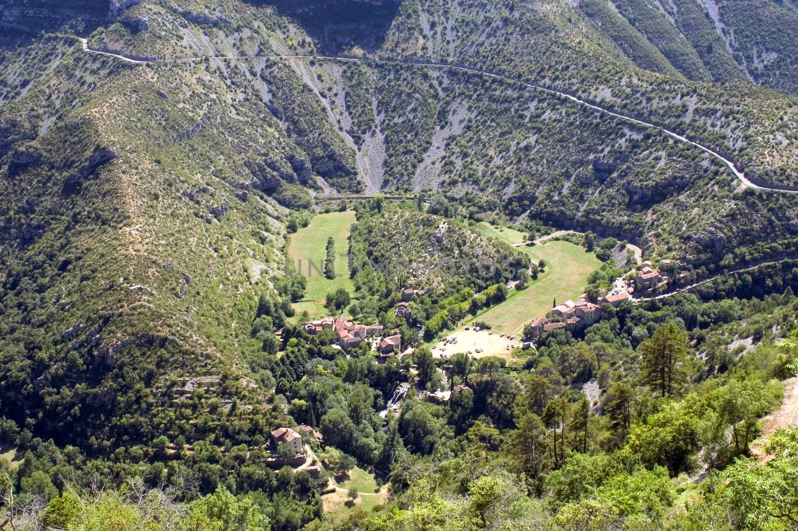 Navacelles, French natural heritage site of humanity by UNESCO