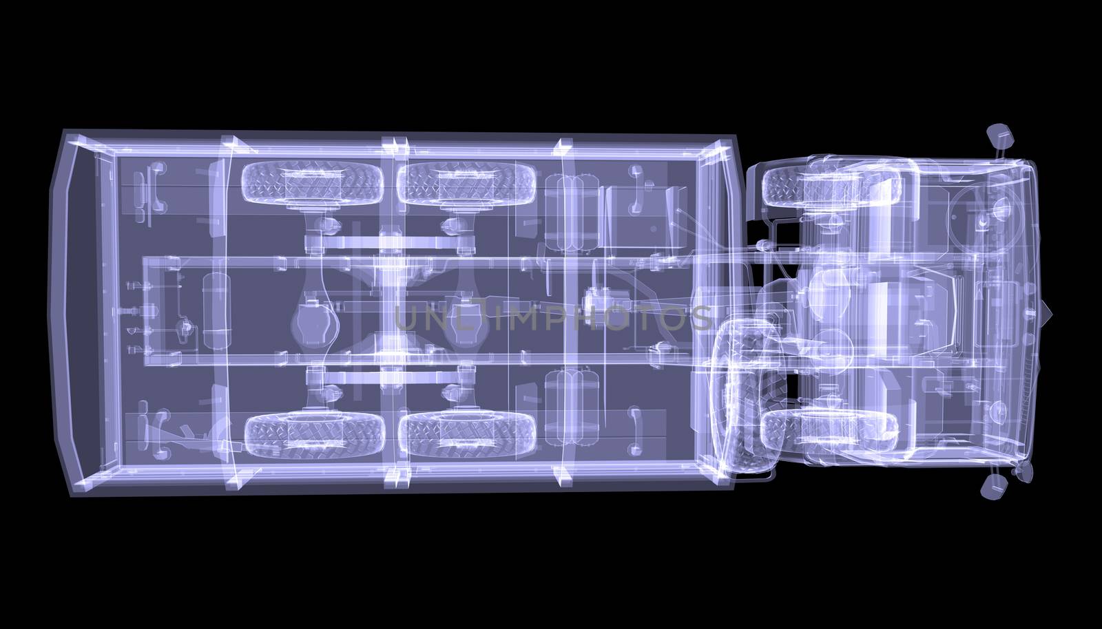 Big truck. X-ray by cherezoff