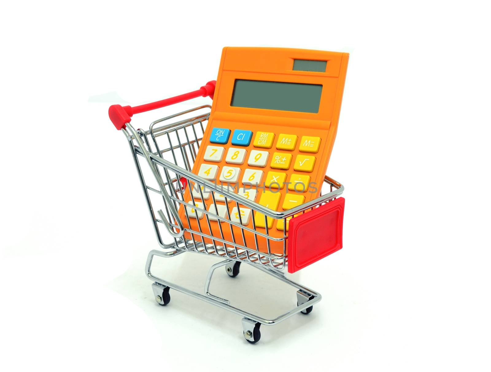 Calculator in Shopping Trolley