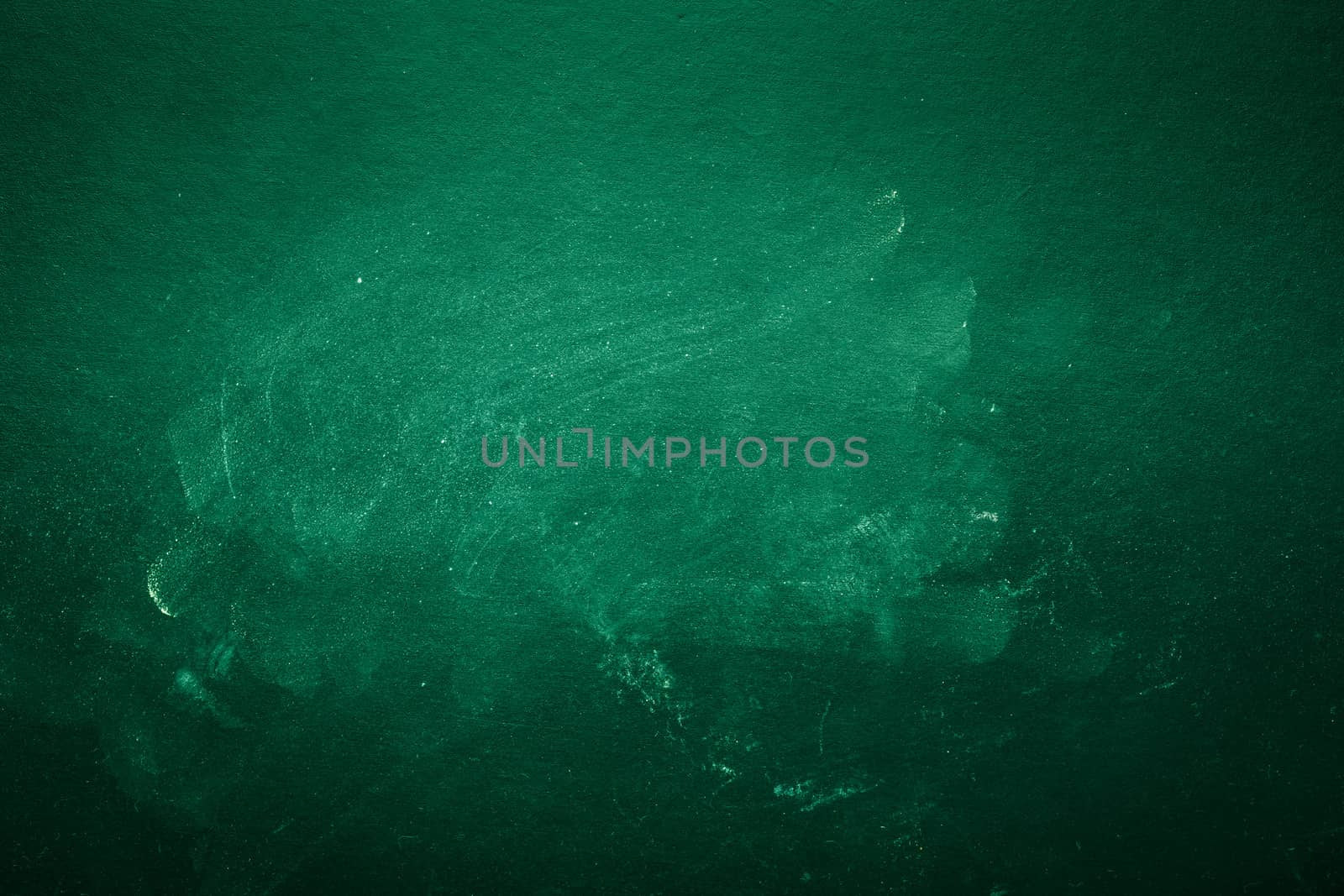 Empty Blackboard Green Background. Macro shot