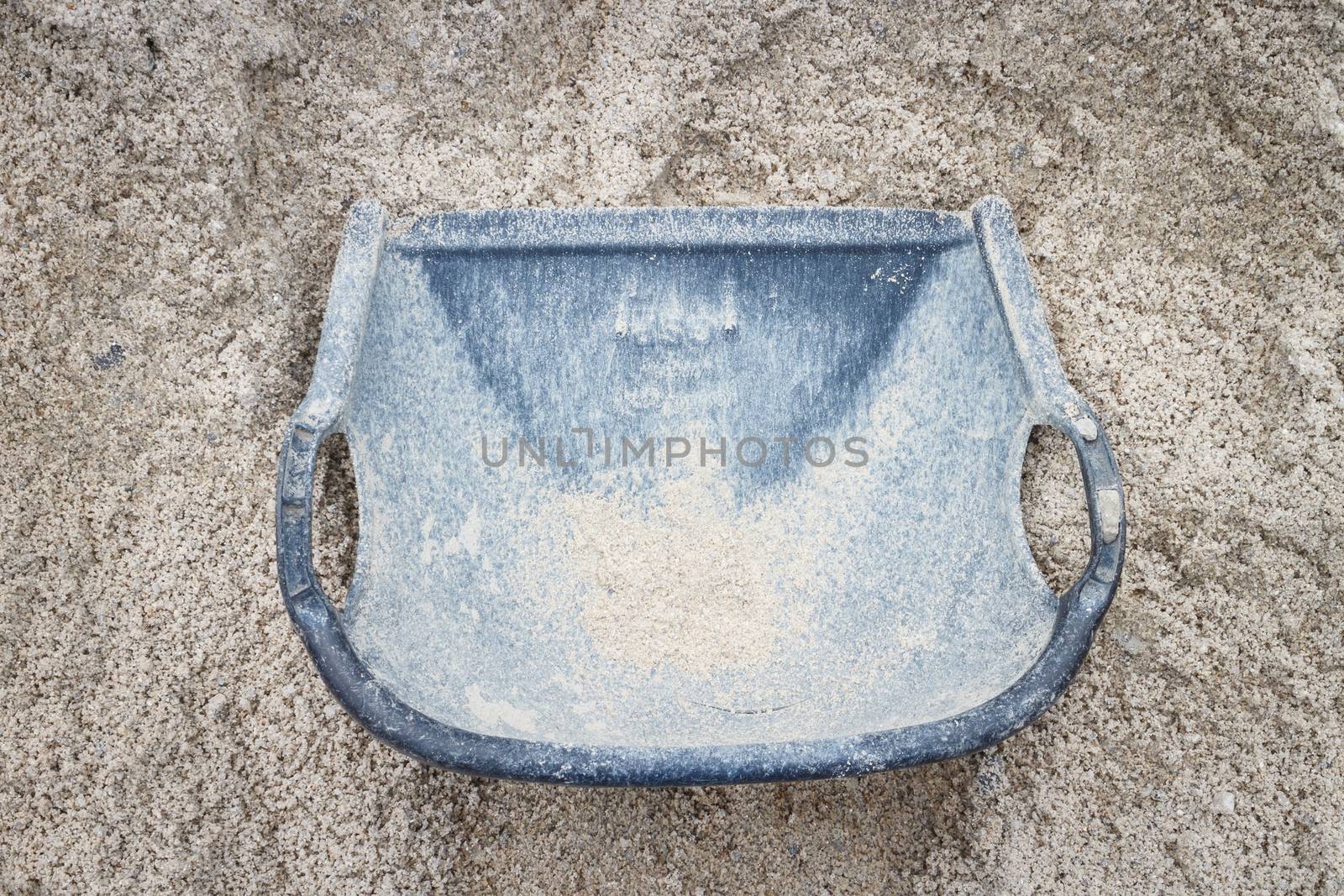 bucket with sand