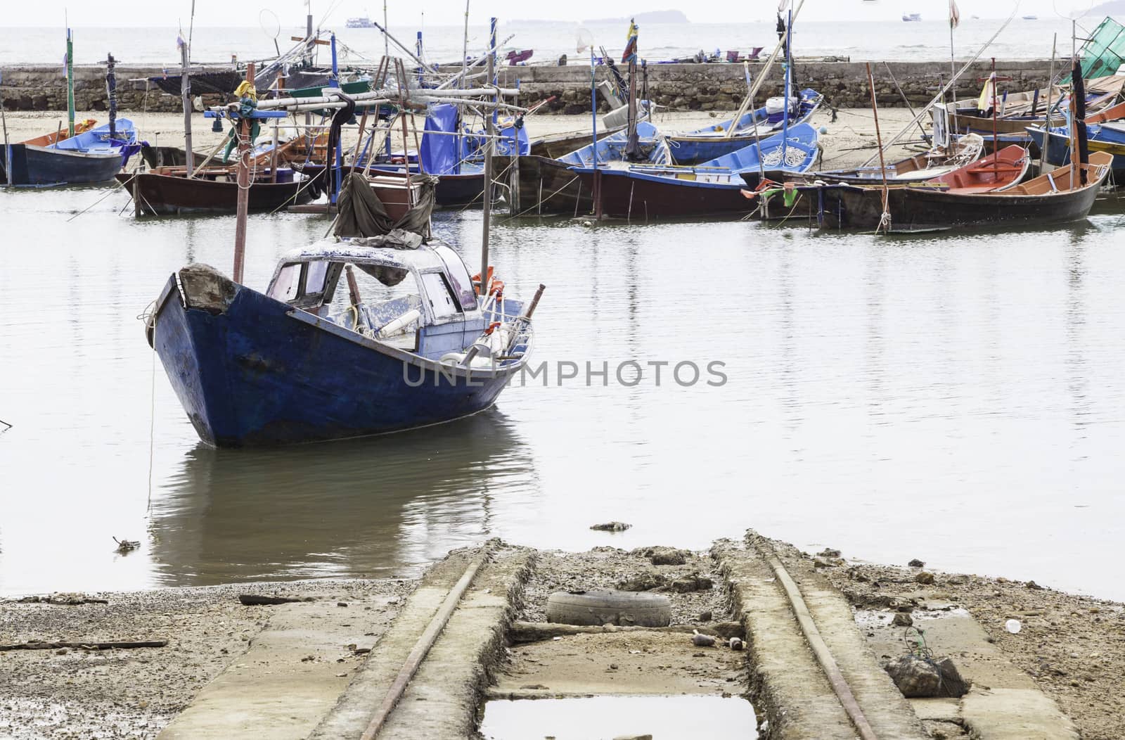 Fishing village in thailand