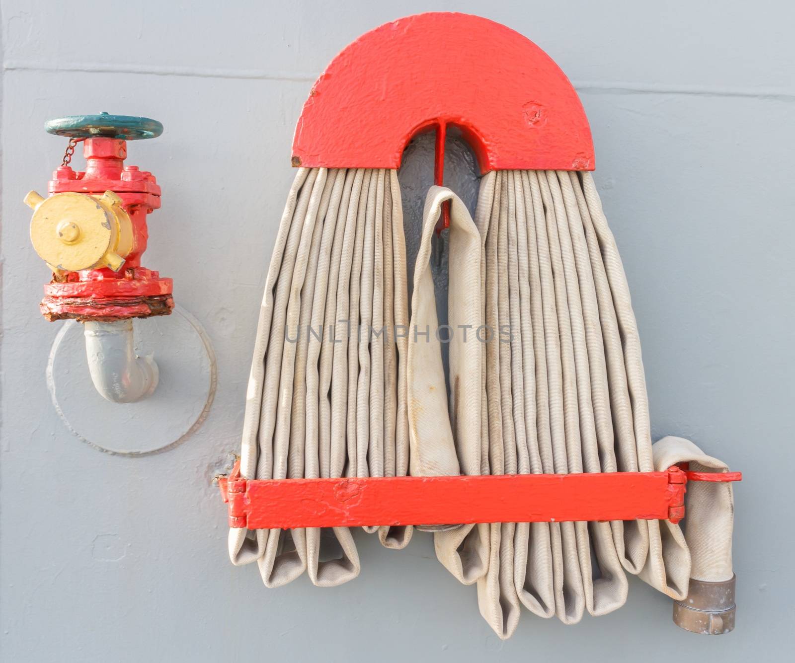 fire hose from battle ship