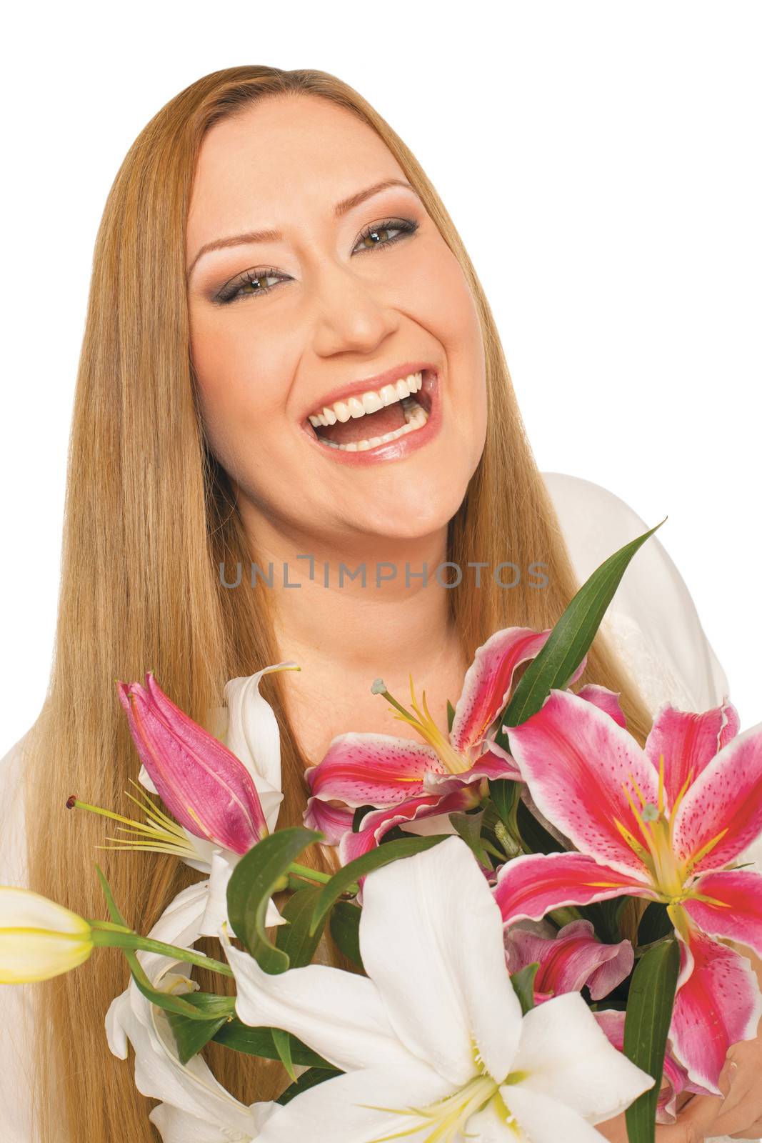 happy flowers woman xxl overweight by vilevi