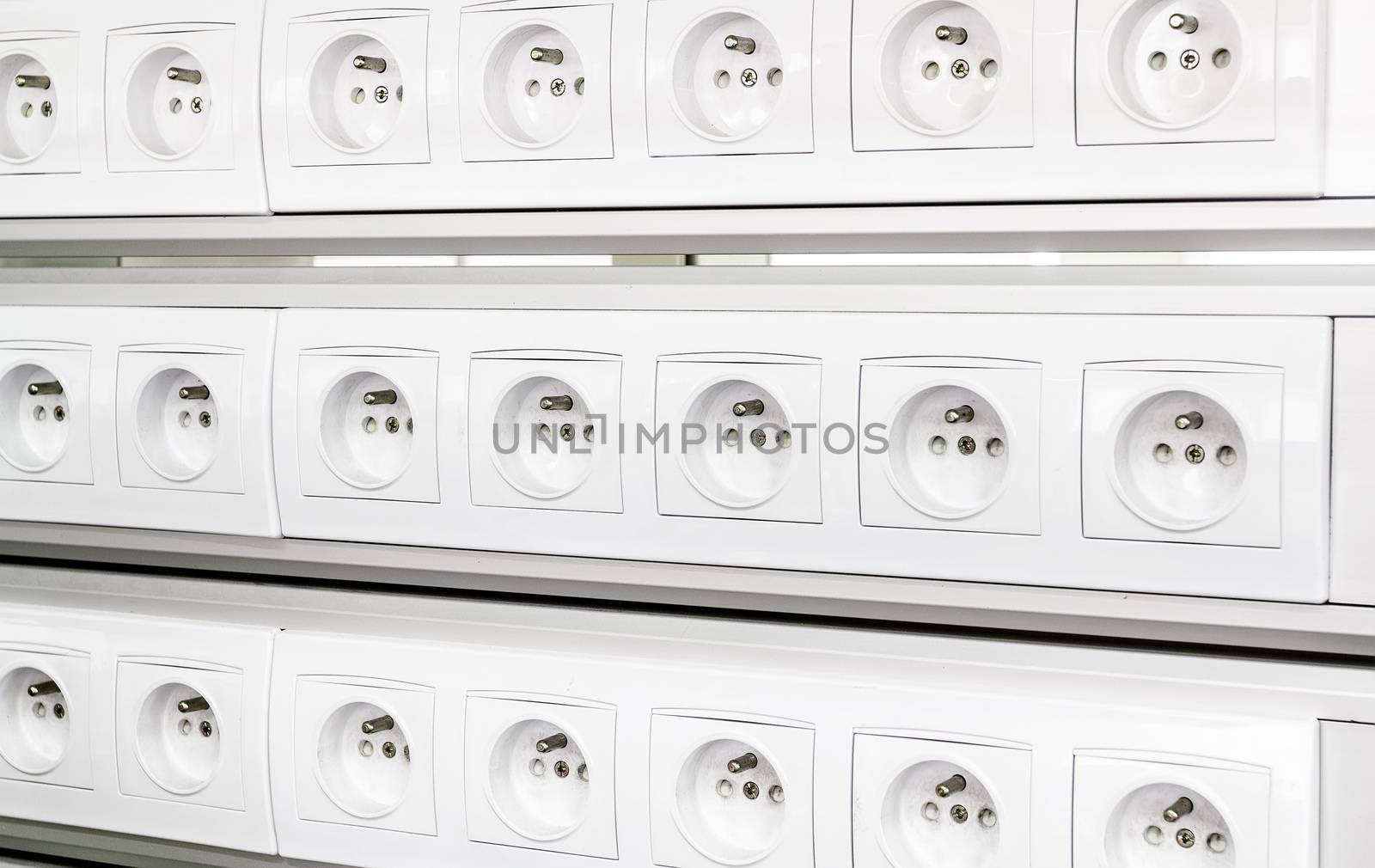 european electric outlet connector on the wall