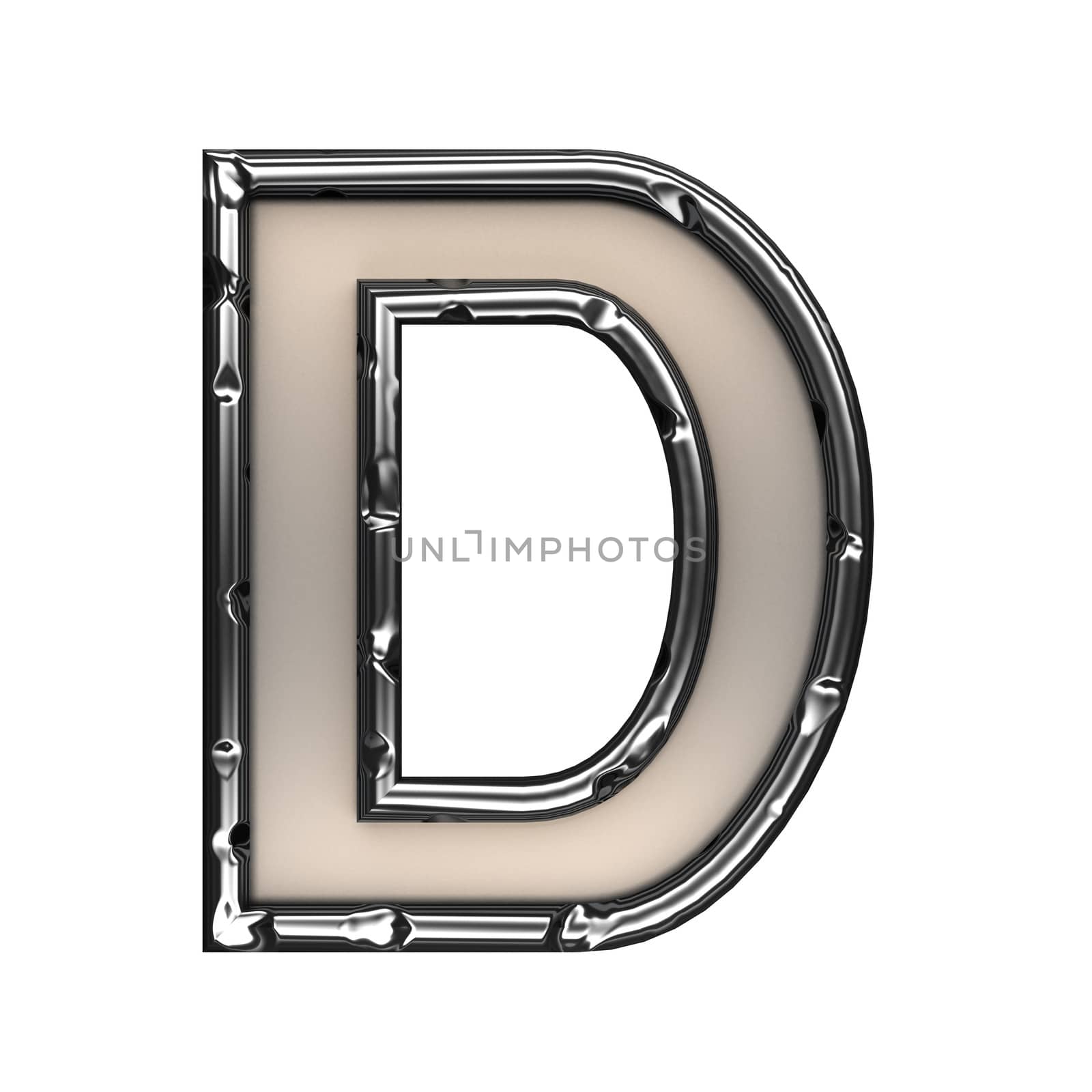 isolated metal figure