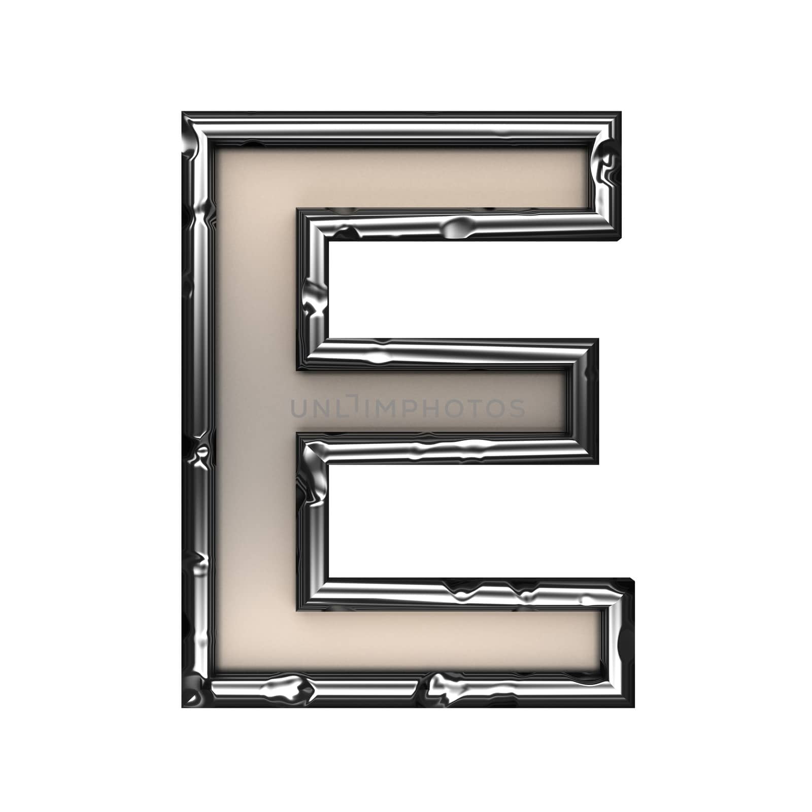 isolated metal figure