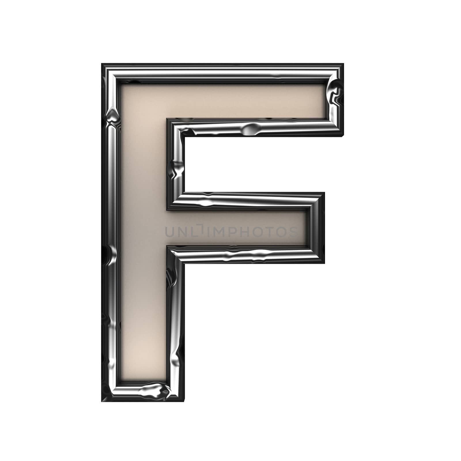 isolated metal figure