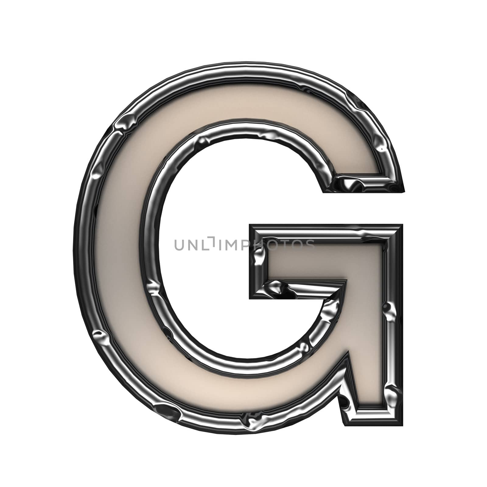 isolated metal figure
