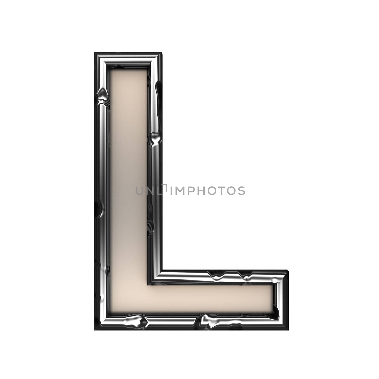 isolated metal figure