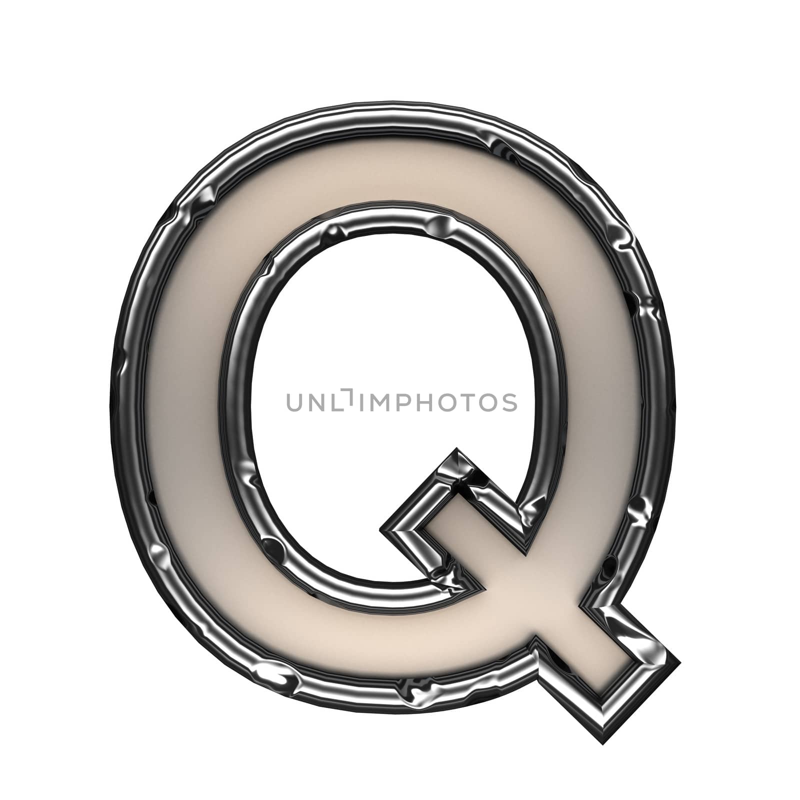 isolated metal figure