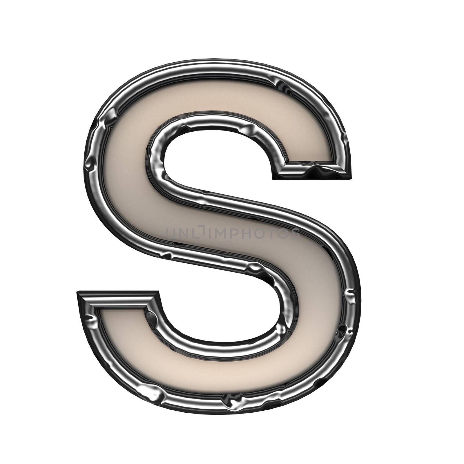 isolated metal figure