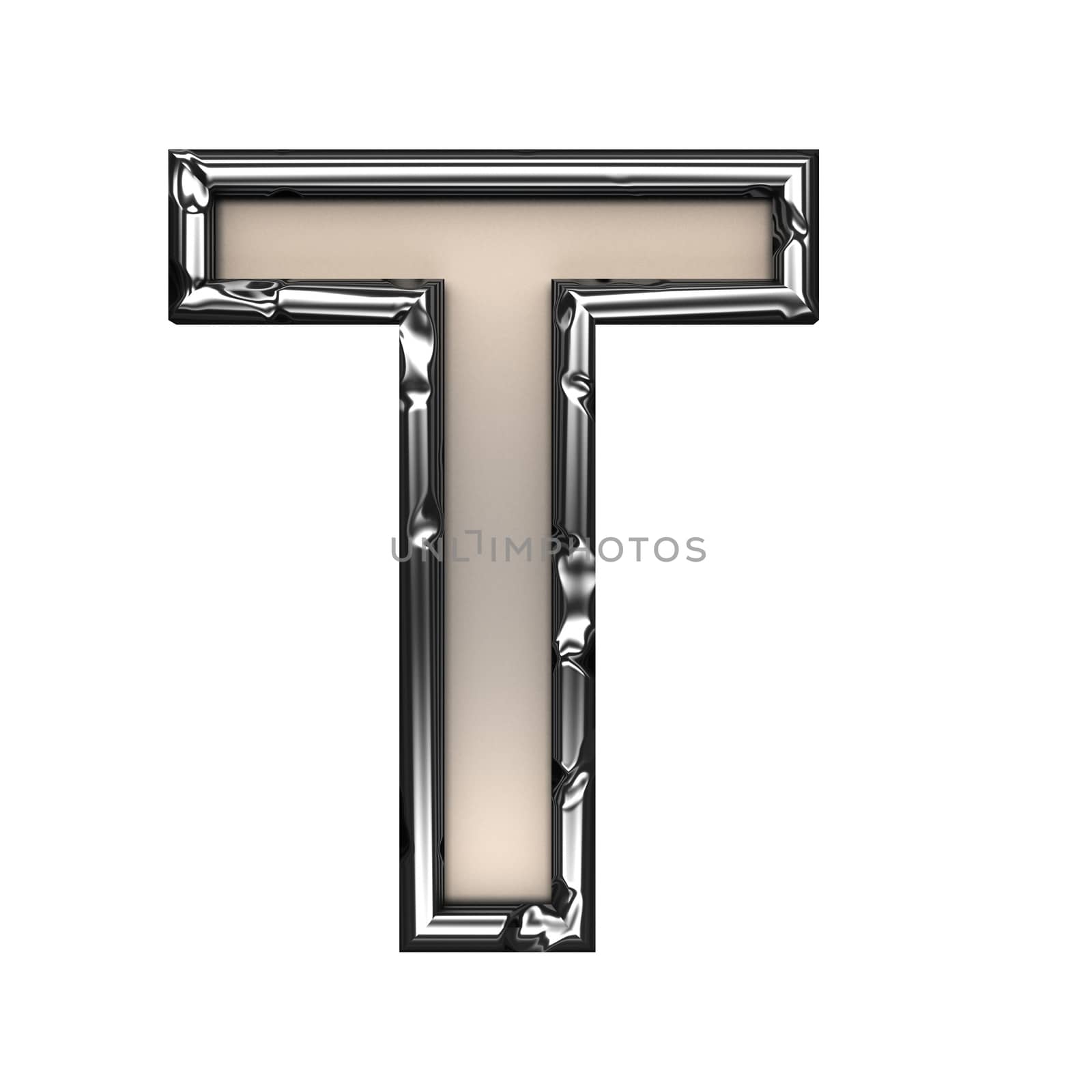 isolated metal figure