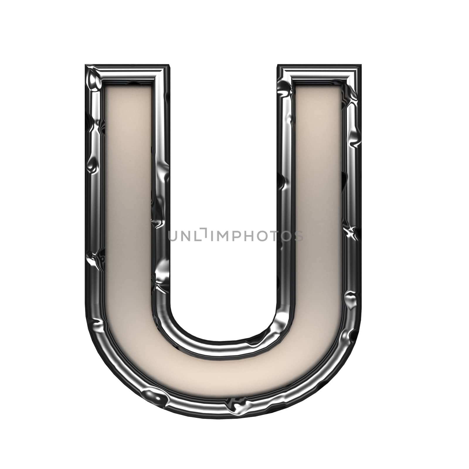 isolated metal figure