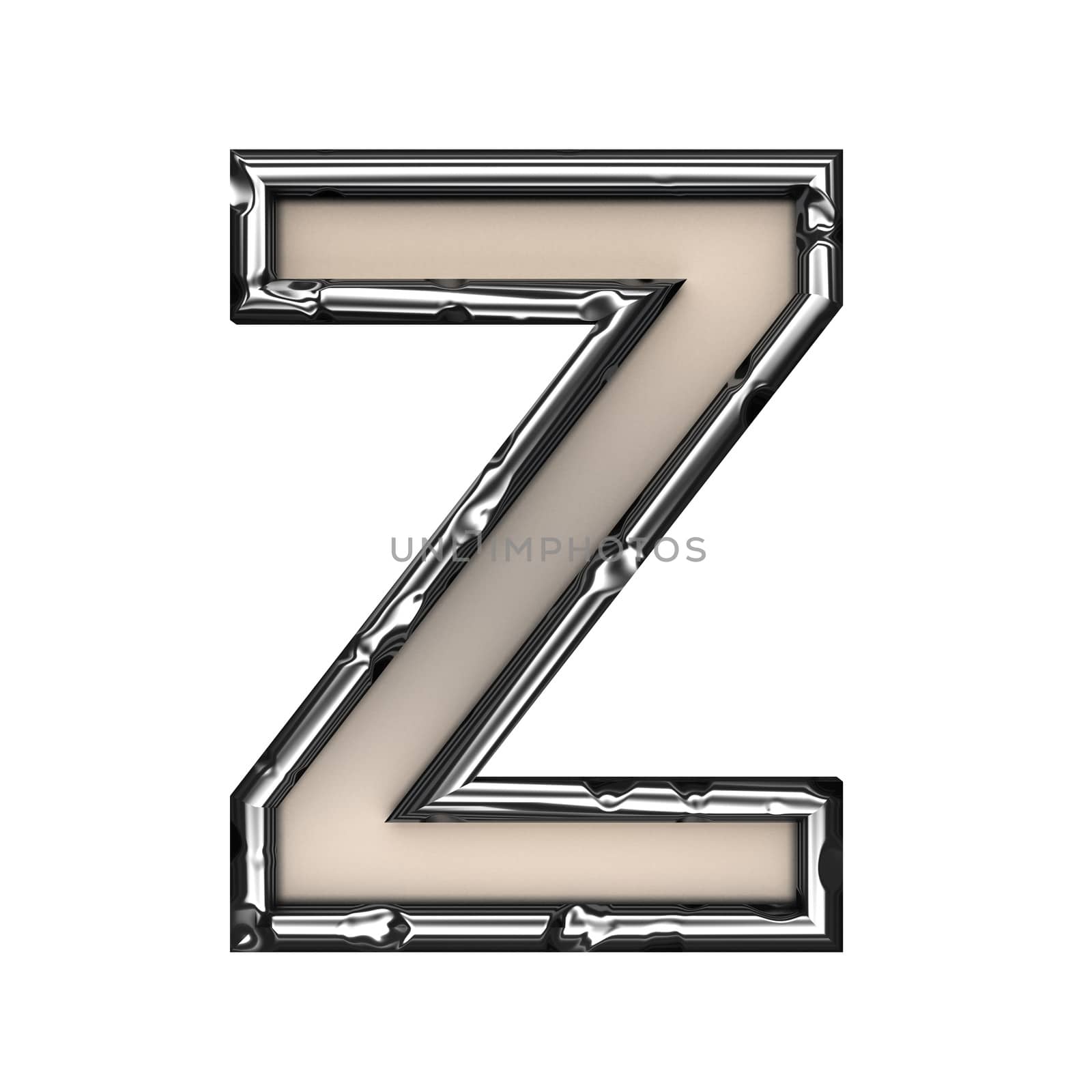 isolated metal figure